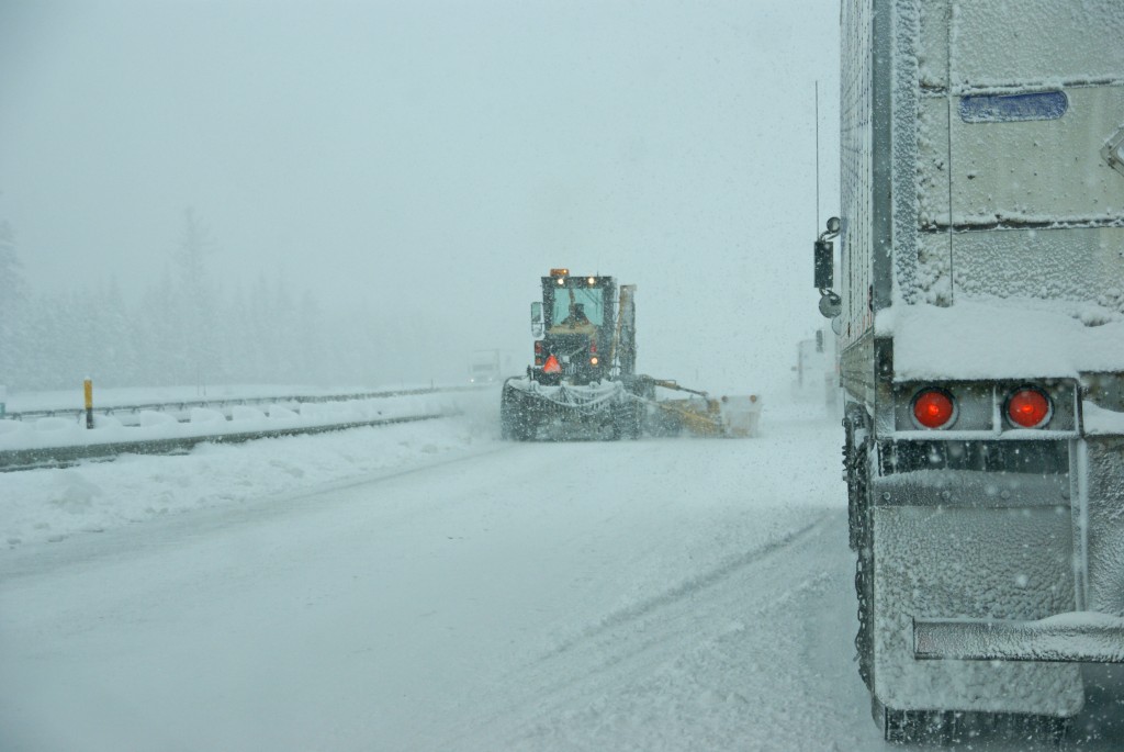 Schneefahrbahn